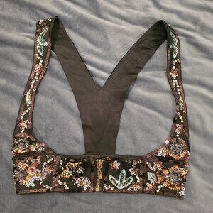 Beaded BeBe Black Vest